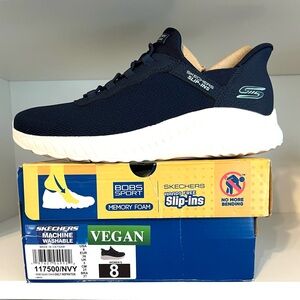 Size 8 Navy HANDS-FREE Slip-ins Sneakers